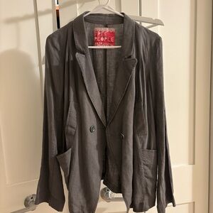 Free People Grey Blazer XS